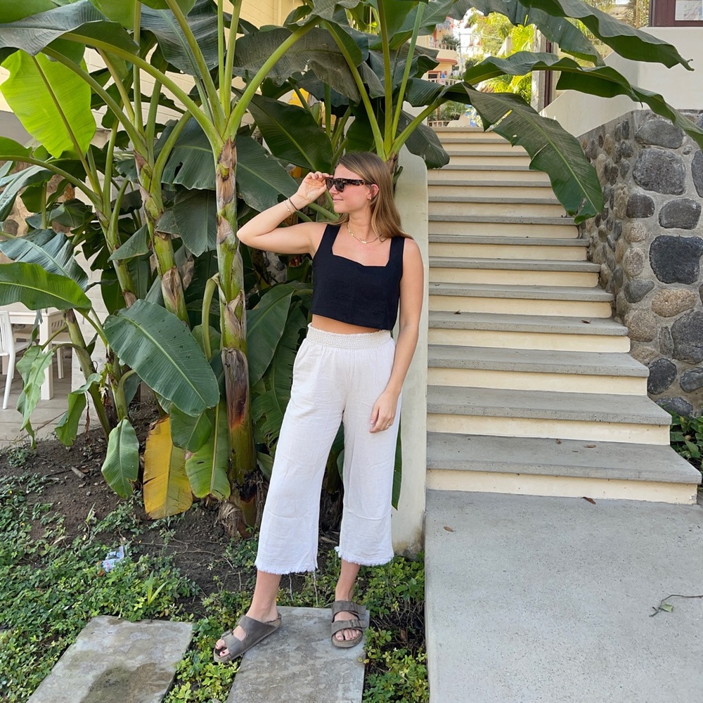 Solai The Label linen blend pants